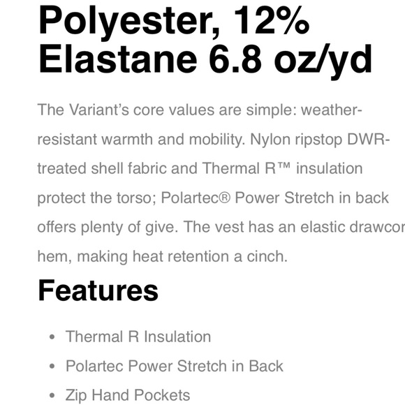 Men’s MARMOT Hybrid Variant Vest - Picture 3 of 7